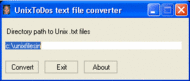 Unix2Dos screenshot